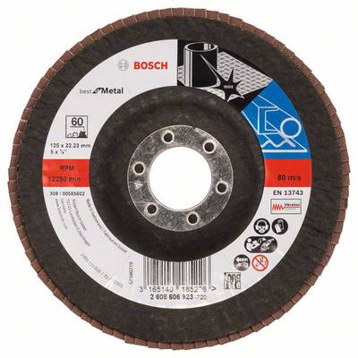 Bosch Professional — DISQUE (PLATEAU) A LAMELLES diam 125mm GRAIN 60