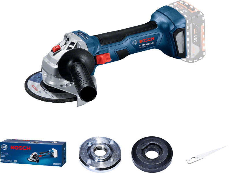 Bosch Professional — MEULEUSE ANGULAIRE SANS FIL GWS 180-LI PROFESSIONAL