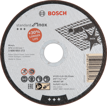 Bosch Professional — DISQUE À TRONÇONNER INOX Ø 125 mmX 1,6