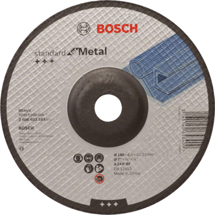 Bosch Professional — DISQUE À meuler/ébarber STANDARD Ø 180 mm X 6