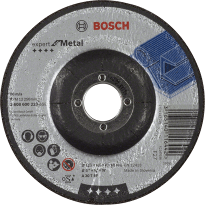 Bosch Professional — DISQUE DE MEULAGE EN MÉTAL 125mm X 6
