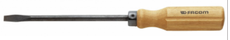 FACOM — Tournevis manche bois pour vis à fente lame forgée 5,5 x 100 mm