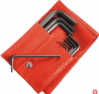 FACOM — Jeu de 13 clés mâles courtes en mm - 6 pans en trousse - (mm) : 3 - 4 - 5 - 6 - 7 - 8 - 9 - 10 - 11 - 12 - 14 - 17 - 19clé