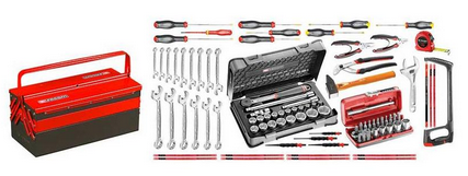 FACOM — Sélection mécanicien 96 outils livré avec caisse à outil métallique BT.11A