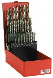 FACOM — Jeu de 25 forets taillés 1-13 mm pour acier jusqu 'à 800 MPA, acier inoxydable, fonte grise, alliage d' aluminium.