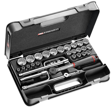 FACOM — Coffret de douilles 1/2' - 12 pans métriques 30 pièces