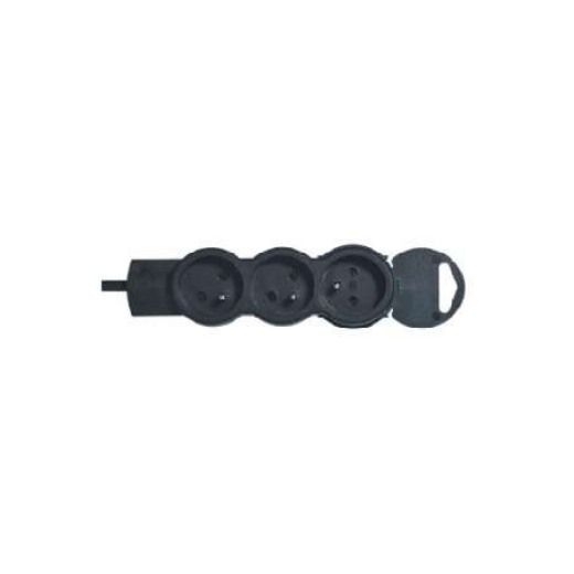 Legrand — Rallonge multiprise 3 prises de courant 2P+T 16A 230V avec cordon 1,5m - noir