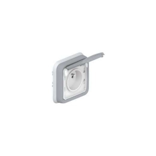 Legrand — 2P+T F/B GRIS ENCASTRE