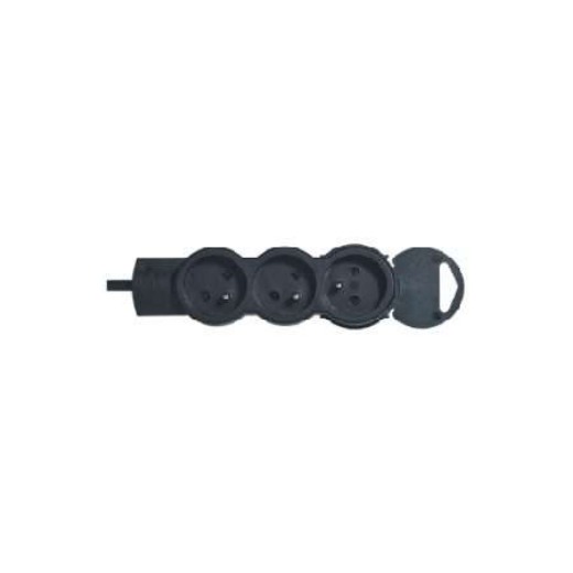 Legrand — Rallonge multiprise 3 prises de courant 2P+T 16A 230V avec cordon 3m - noir