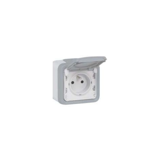 Legrand — 2P+T F/B GRIS SAILLIE