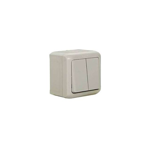 Legrand — DOUBLE ALLUMAGE 10AX GRIS IP44